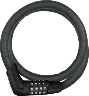Abus Cable Locks ABUS Tresorflex 6615 Combination Coiled Cable Lock 120cm x 15mm With Mount BLK