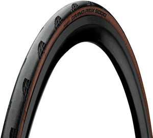Continental Tires Continental Grand Prix 5000 Tire - 700 x 28 Clincher Folding BLK/Transparent BLKChili Vectran Breaker LazerGrip ACT