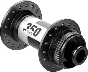 DT Swiss Front Hub DT Swiss 350 Front Hub - 12 x 100mm Center-Lock Black 24H