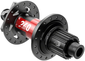 DT Swiss Hubs DT Swiss 240 DEG Rear Hub - 12 x 148mm 6-Bolt Micro Spline BLK/Red 28H 90pt