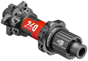 DT Swiss Hubs DT Swiss 240 EXP Rear Hub - 12 x 148mm 6-Bolt Micro Spline BLK/Red 28H 36pt Straight Pull