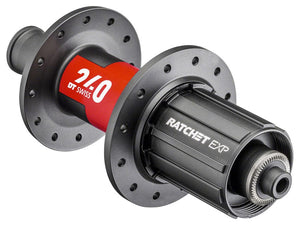 DT Swiss Hubs DT Swiss 240 EXP Rear Hub - QR x 130mm Rim Brake HG 11 Road BLK/Red 24H 36pt