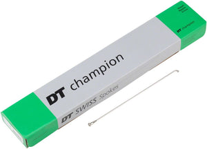 DT Swiss Spokes DT Swiss Champion Spoke: 2.0mm 250mm J-bend Silver Box of 100