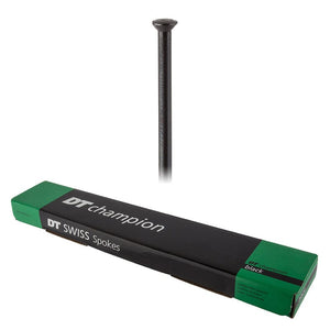 Dt swiss Spokes Dt swiss Champion Straight Pull Straight Pull 2.0 (14G) 296mm Box of 100 Black No
