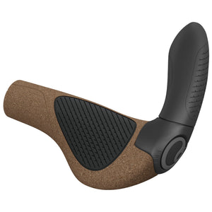Ergon Lock-On Grips Ergon GP4 Evo BioKork Grips Large Brown/Black