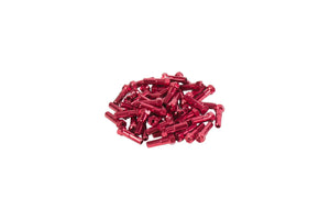 GSport GSport Taper Hex Nipples - Anodized Red, Aluminum, 40pc