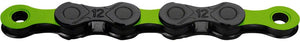 KMC Chains KMC DLC 12 Chain - 12-Speed 126 Links Black/Green