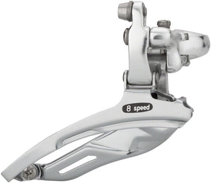 microSHIFT Front Derailleurs and Parts microSHIFT R538 Front Derailleur 8-Speed Triple 52/42/30 28.6/31.8 Band Clamp Shimano Compatible