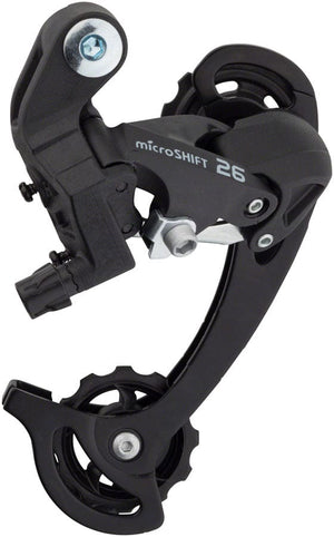 microSHIFT Rear Derailleurs microSHIFT M26 Rear Derailleur - 7/8 Speed Long Cage Black