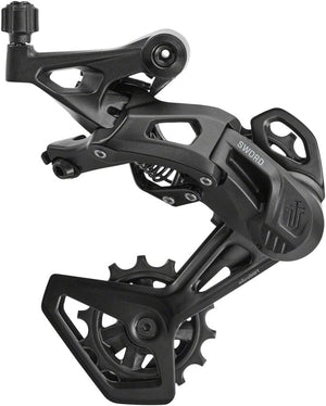 microSHIFT Rear Derailleurs microSHIFT Sword BLK Rear Derailleur - 9-Speed Medium Cage Gray Compatible Sword BLK 1x BLK