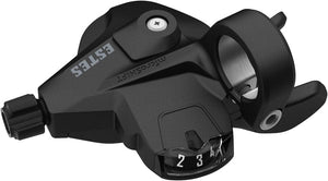 microSHIFT Shifters microSHIFT Estes Thumb Tap Shifter - RIght 7-Speed Optical Gear Indicator BLK