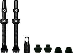 Muc-Off Tubeless Valves Muc-Off V2 Tubeless Valve Kit - Black 44mm Pair