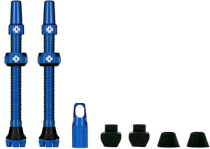 Muc-Off Tubeless Valves Muc-Off V2 Tubeless Valve Kit - Blue 44mm Pair