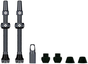 Muc-Off Tubeless Valves Muc-Off V2 Tubeless Valve Kit - Gray 44mm Pair