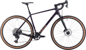 Salsa All-Road Bike Salsa Flyway C Rival XPLR AXS 13 SUS Bike - 700c Carbon Blackberry X-Large