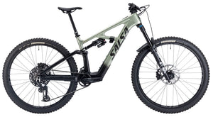 Salsa E-Bikes Salsa Moraine C Eagle 90 Transmission Ebike - 29" Carbon Coffee BLK / Sage Small