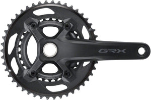 Shimano Cranksets and Arms 46/30T / 165Mm Shimano GRX FC-RX610-1 Crankset - 12 Speed Hollowtech II Spindle Interface BLK
