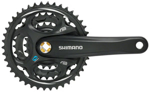 Shimano Cranksets and Arms Shimano Altus FC-M311 Crankset - 170mm 7/8-Speed 48/38/28t Riveted Square Taper JIS Spindle Interface BLK