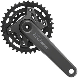 Shimano Cranksets and Arms Shimano CUES FC-U6000-2 Crankset - 175mm 9/10/11-Speed 36/22t Asymmetric 96 BCD Hollowtech II BLK