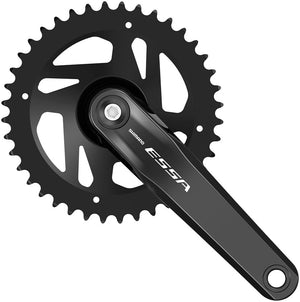 Shimano Cranksets and Arms Shimano ESSA FC-U2000-1 Crankset - 170mm 7/8-Speed 40t Riveted Square Taper JIS Spindle Interface BLK