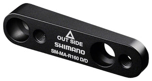 Shimano Disc Brake Adapters & Bolts Shimano SM-MA-R160D/D Disc Brake Adaptor 160mm Rotor Flat-Mount Caliper Flat-Mount Frame