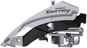 Shimano Front Derailleurs and Parts Shimano Tourney FD-TY601-L6 Front Derailleur - 6/7/8-Speed Triple Top Swing Dual Pull 31.8/34.9mm 66-69° Chainstay Angle 20t Cap.