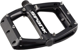 Spank Pedals Spank Spoon 100 Pedals - Platform Aluminum 9/16" 100mm Wide Black
