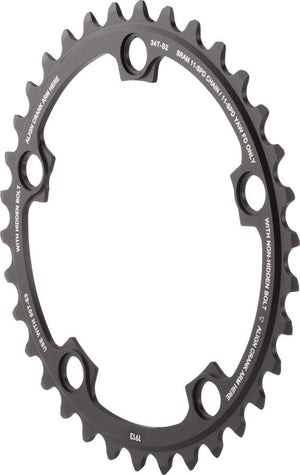 SRAM Chainrings SRAM 11-Speed 34T 110mm BCD YAW Chainring Black Use with 50T
