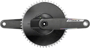 SRAM Cranksets and Arms 165Mm SRAM Force 1 AXS Power Meter Crankset - 12-Speed 50t Aero PM Chainring 8-Bolt Direct Mount DUB
