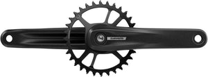 SRAM Cranksets and Arms SRAM S100 Eagle Crankset - 170mm 32t Steel Chainring Aluminum Crankarms For Powerspine Bottom Bracket BLK 49mm Chainline B1