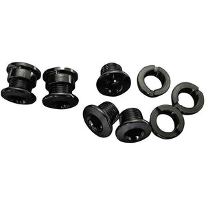 SRAM Nuts & Bolts SRAM 5/6 Dual-Hex Chainring Bolt Set 12pc Steel Black