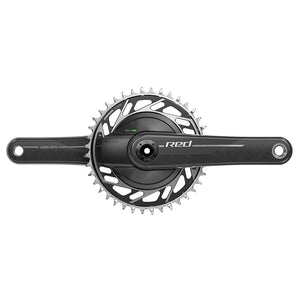 SRAM Power Meter Cranksets SRAM Red AXS 1x XPLR Power Meter E1 Power Meter Crankset Speed: 12/13 Spindle: 28.99mm BCD: Thread Mount 42 DUB 160mm Black Road Disc