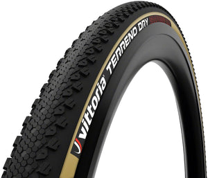 Vittoria Tires Vittoria Terreno Dry Tire - 700 x 40 Tubeless Folding Black/Tan 1C G2.0