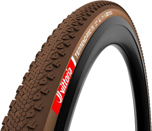 Vittoria Tires Vittoria Terreno Pro T30 Fine Loose Tire - 700 x 40 Tubeless Folding BLK/Brown Eco Gravel Race
