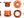 Wolf Tooth Chainring Bolts and Hardware Set/4 / Orange Wolf Tooth 1x Chainring Bolt Set - 6mm Dual Hex Fittings