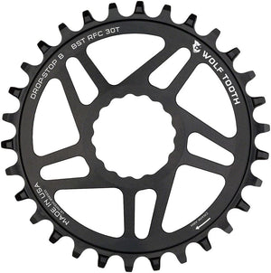 Wolf Tooth Chainrings 30T / B / 3Mm Wolf Tooth Direct Mount Chainring - RaceFace/Easton CINCH Direct Mount, Black