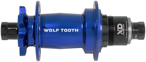 Wolf Tooth Hubs Wolf Tooth Mountain Rear Hub - 12 x 148mm 6-Bolt XD Innerdrive Ratchet 60 Blue J-Bend 28H