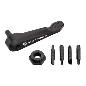 Wolf Tooth Multi Tools Black Wolf Tooth Components Axle Handle Multi-Tool Black