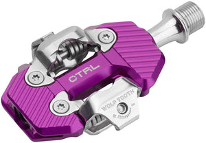 Wolf Tooth Pedals Wolf Tooth CTRL Trail Clipless Pedals - Dual Sided Clipless Alloy 9/16" Ultraviolet Purple Pair Shimano SPD