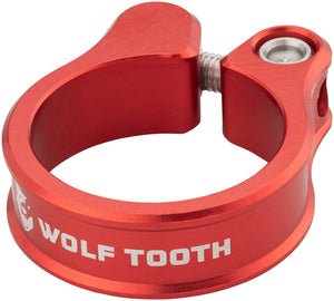 Wolf Tooth Seatpost Parts and Accessories Wolf Tooth Seatpost Clamp - 31.8mm Bolt-On Red
