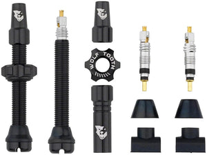 Wolf Tooth Tubeless Valves Wolf Tooth Tubeless Valve Stem Kit - 44 mm Black