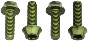 Wolf Tooth Water Bottle Cage Parts Olive Wolf Tooth Water Bottle Cage Bolts - Set/4 Aluminum